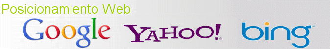 posicionamiento web,  google, yahoo y bing