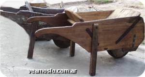 carretilla de madera